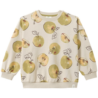 Jungen Sweatshirt mit Apfel-Print