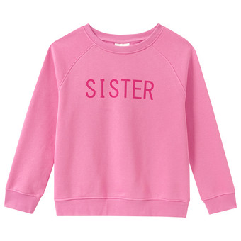 Mädchen Sweatshirt mit Flock-Print