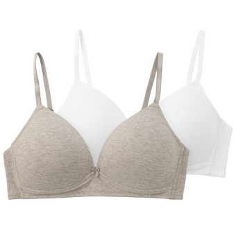 2 Damen Soft-BHs aus Baumwolle