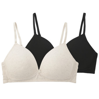 2 Damen Soft-BHs aus Baumwolle