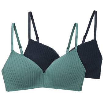 2 Damen Soft-BHs mit feiner Struktur