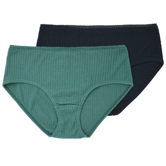 2 Damen Pantys mit feiner Struktur