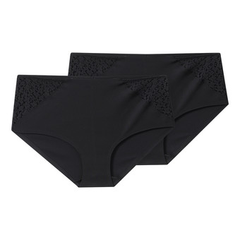2 Damen Seamless-Pantys mit Spitze