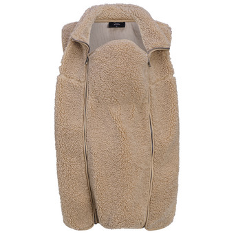 Damen Umstands-Teddyweste mit Babyeinsatz