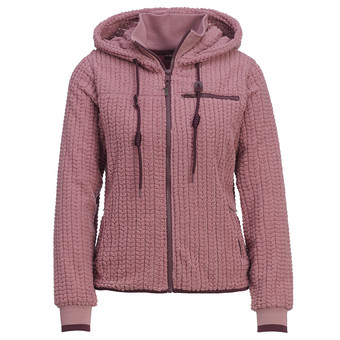 Damen Plüschjacke mit Kapuze