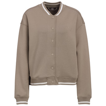 Damen Sweatjacke mit Druckknöpfen