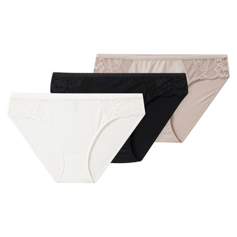 3 Damen Slips mit Spitze