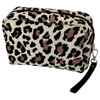 Damen Kosmetiktasche mit Leo-Muster