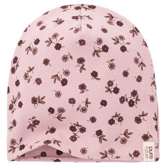 Mädchen Beanie mit Rippstruktur