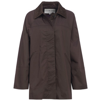 Damesjas met corduroy kraag