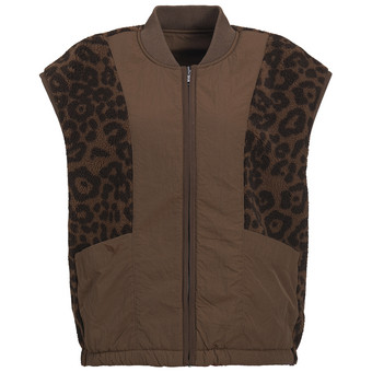 Damesvest met twee kanten en teddypluche