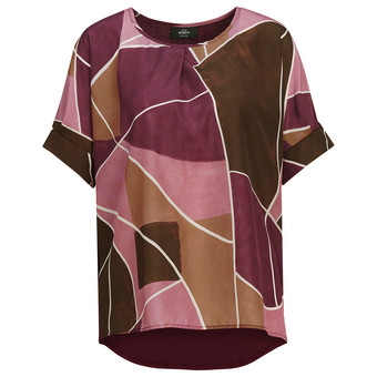 Damen Blusenshirt mit überschnittenen Ärmeln