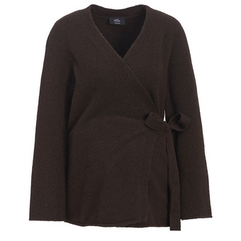 Damen Umstands-Strickjacke mit Bindegürtel