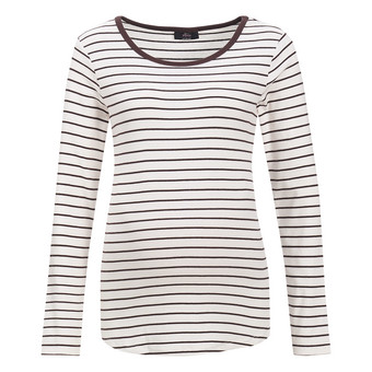 Damen Umstands-Langarmshirt im Ringel-Look
