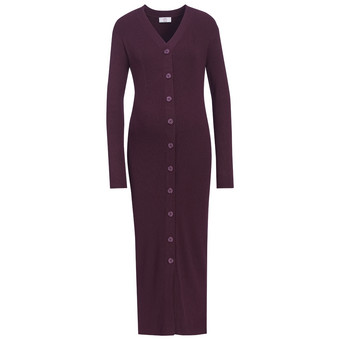 Damen Umstands-Strickkleid mit Knopfleiste