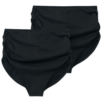 2 Damen Umstands-Slips im Basic-Look