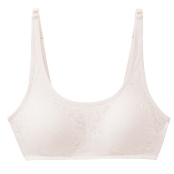 Damen Seamless-Bustier mit zarter Spitze