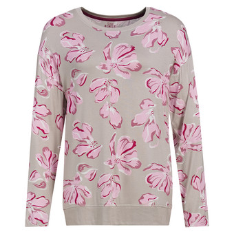 Damen Schlafshirt mit Blumen-Allover