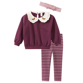 Baby Set mit Sweatshirt, Leggings und Bandana