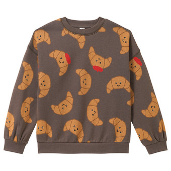 Kinder Sweatshirt mit Crossaint-Print