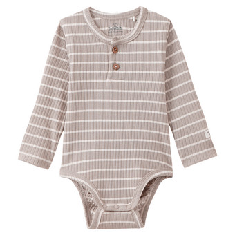 Baby Langarmbody mit Rippstruktur