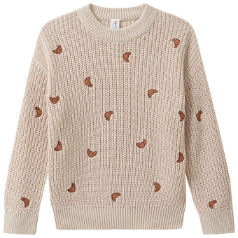 Kinder Strickpullover mit Stickerei