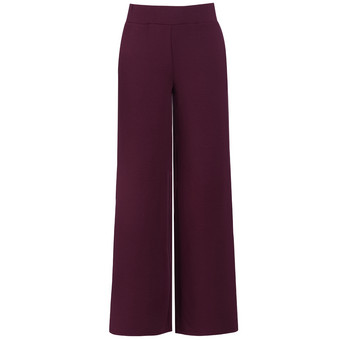 Damen Modal-Wide-Leg-Hose mit Elastikbund