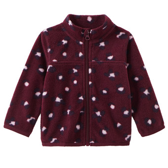 Baby Fleecejacke mit Leo-Muster