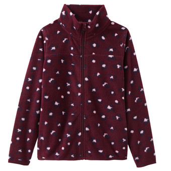 Mädchen Fleecejacke mit Leo-Muster