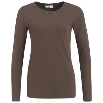 Damen Langarmshirt aus Feinripp