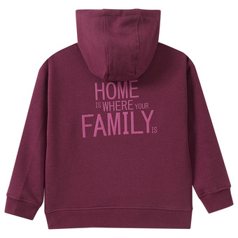 Mädchen Hoodie mit Flock-Print