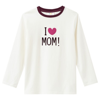 Kinder Langarmshirt mit Flock-Print