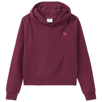 Mädchen Hoodie mit Flock-Print