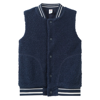 Jungen Teddyweste mit Knopfleiste