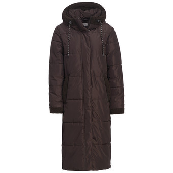 Damen Steppmantel mit Teddy-Details