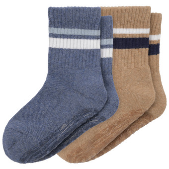 2 Paar Jungen Stoppersocken in Tennisform