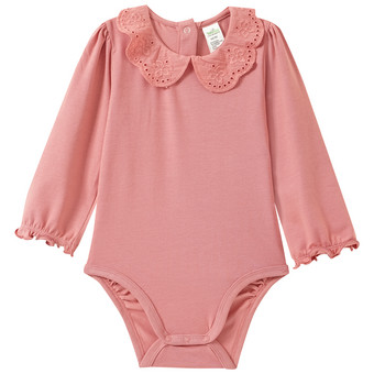 Baby Langarmbody mit Bubikragen