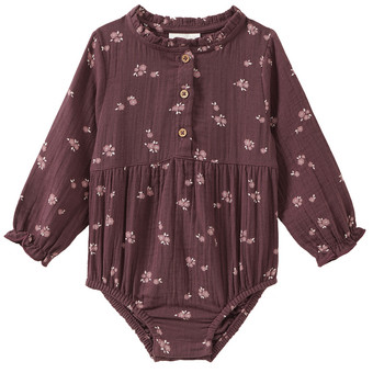 Baby Musselin-Body mit Blümchen