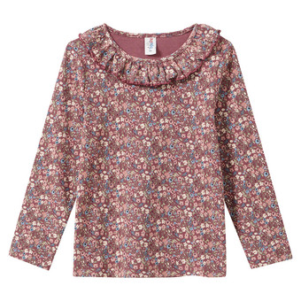 Mädchen Langarmshirt mit Allover-Muster