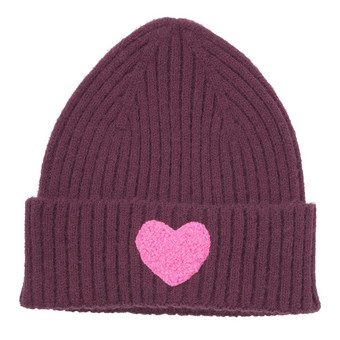 Mädchen Strickmütze mit Applikation