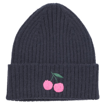 Mädchen Strickmütze mit Applikation