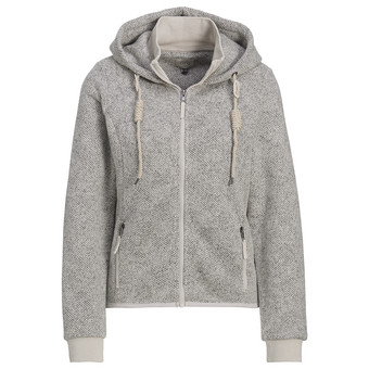Damen Strickfleece-Jacke mit Kapuze
