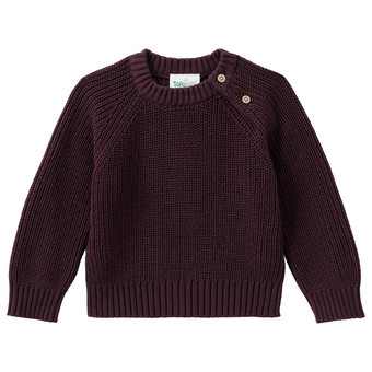 Baby Strickpullover mit Rippstruktur