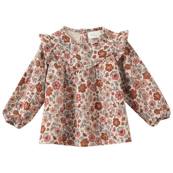 Baby Musselin-Bluse mit Blümchen