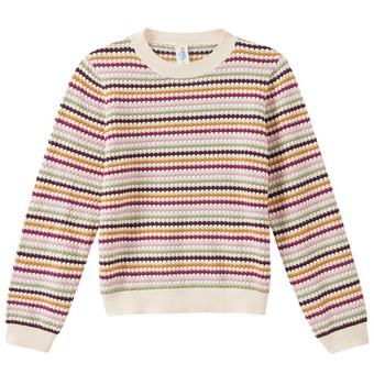 Mädchen Strickpullover mit Allover-Muster