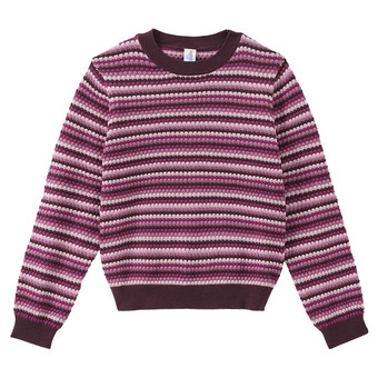 Mädchen Strickpullover mit Allover-Muster