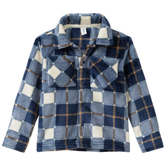 Jungen Fleecehemd im Karop-Look