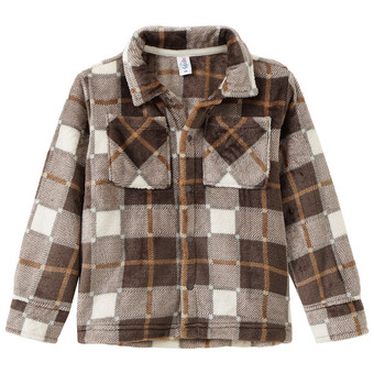 Jungen Fleecehemd im Karop-Look