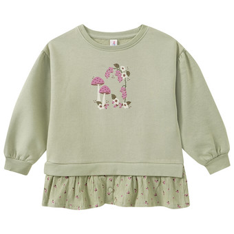 Mädchen Sweatshirt mit Volant