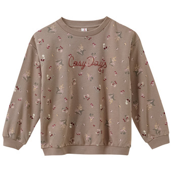 Mädchen Sweatshirt mit Allover-Print